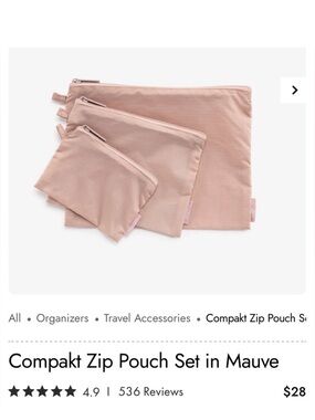 Calpak Zip Pouches
